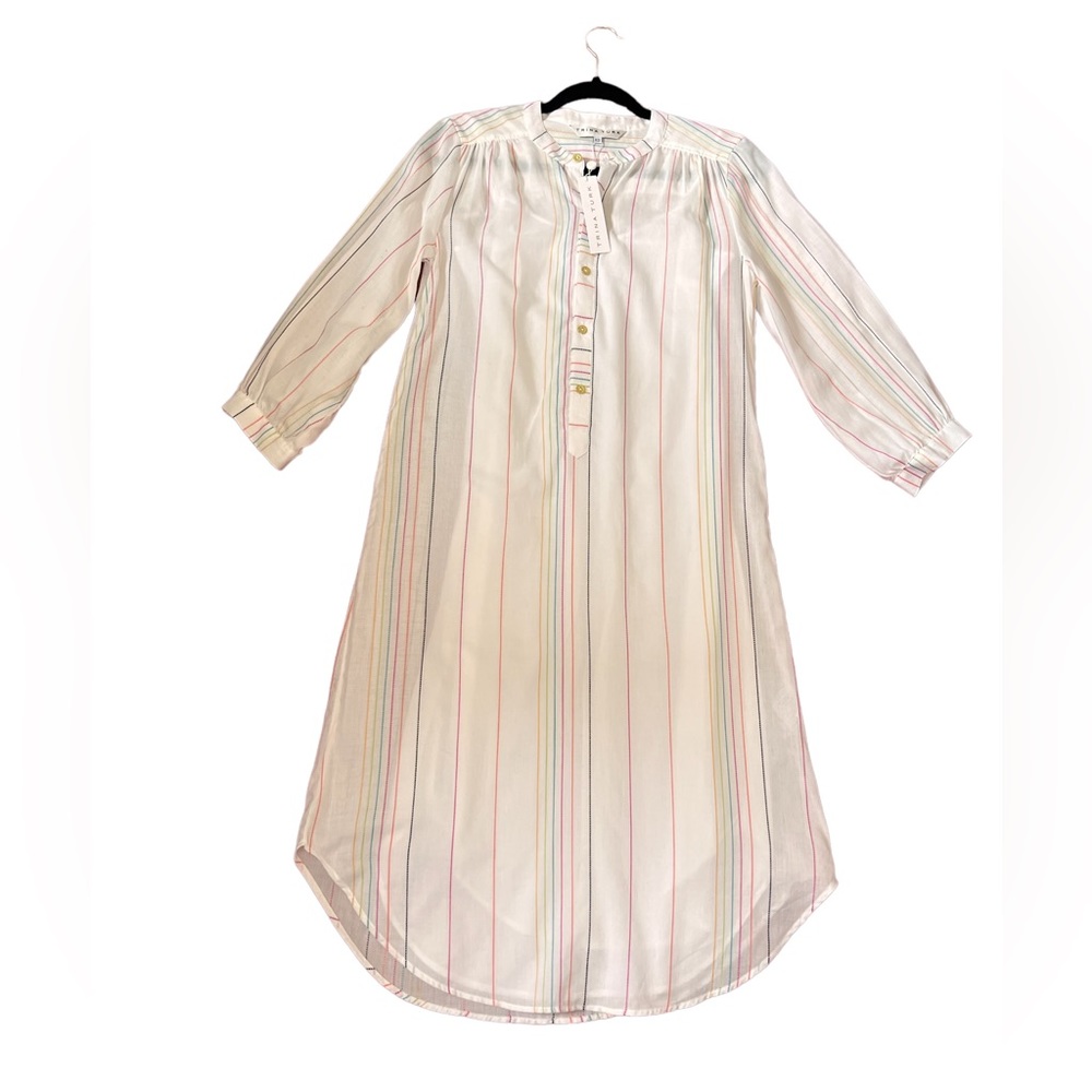 NWT Trina Turk Rainbow Stripe Tunic Dress